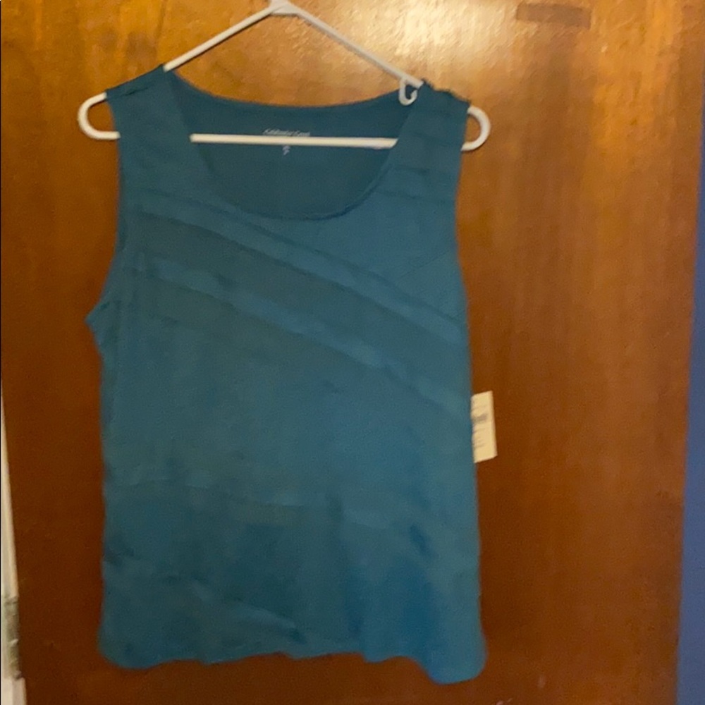 Cold water creek green blouse